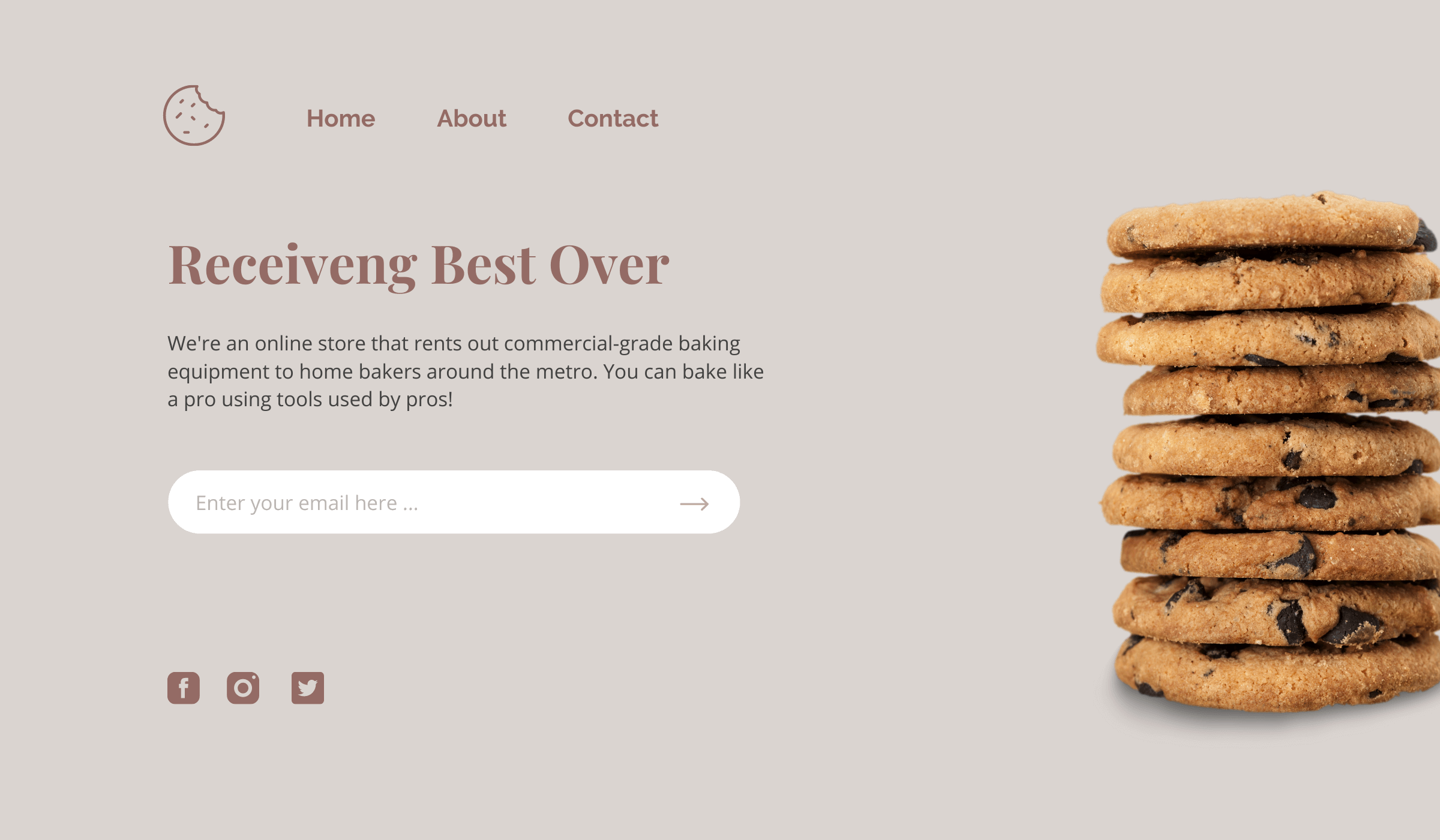 One Pager Beispiel Footer